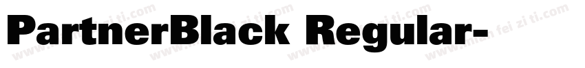 PartnerBlack Regular字体转换